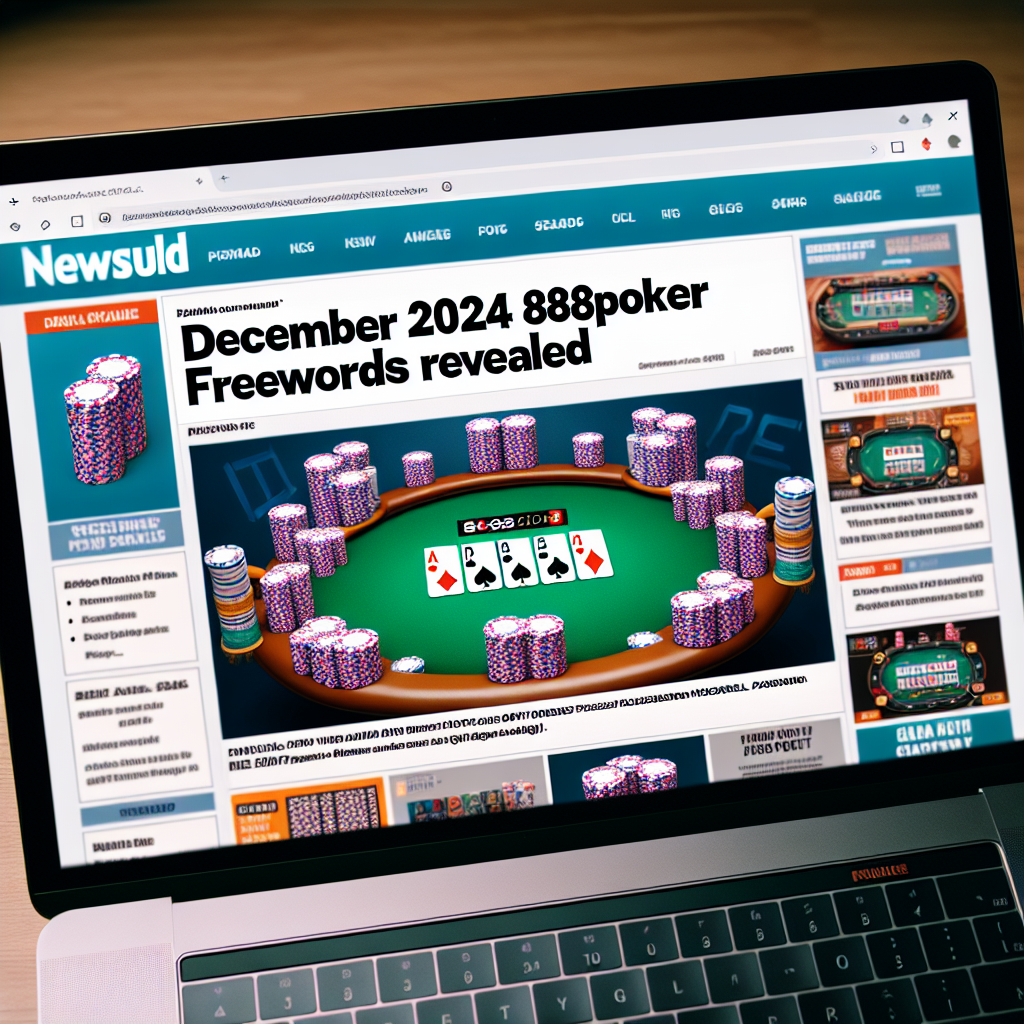 Discover December 2024 888poker Freeroll Passwords with PokerNews