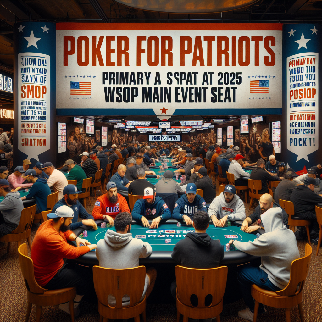 Secure Your Spot for the 2025 WSOP Main Event at “Poker for Patriots” in North Carolina