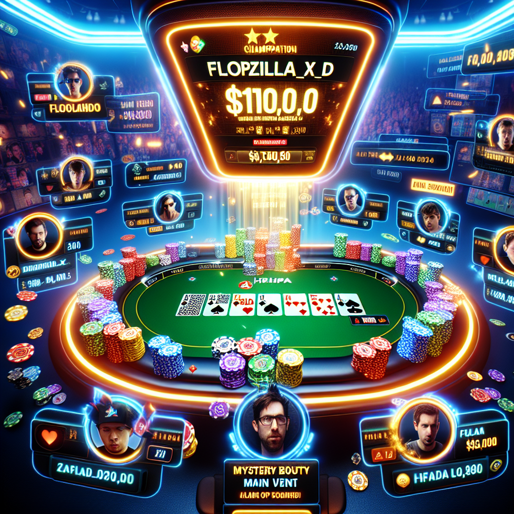 “Flopzilla_XD” Secures Another Victory in 888poker’s $100K Mystery Bounty Main Event